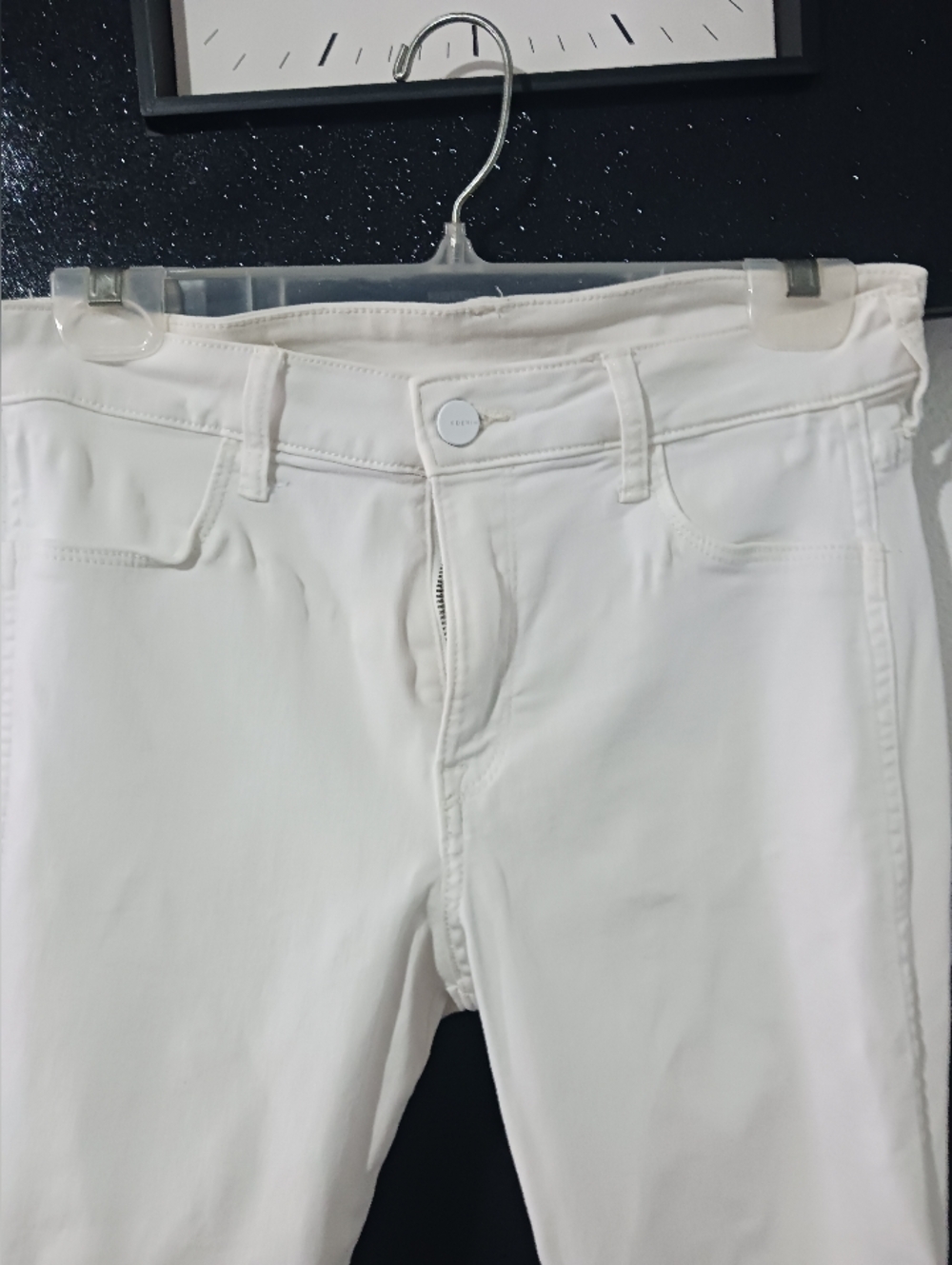 Women White Skinny Regular Waist Ankle Lenght Jeans - Picture 4 of 10